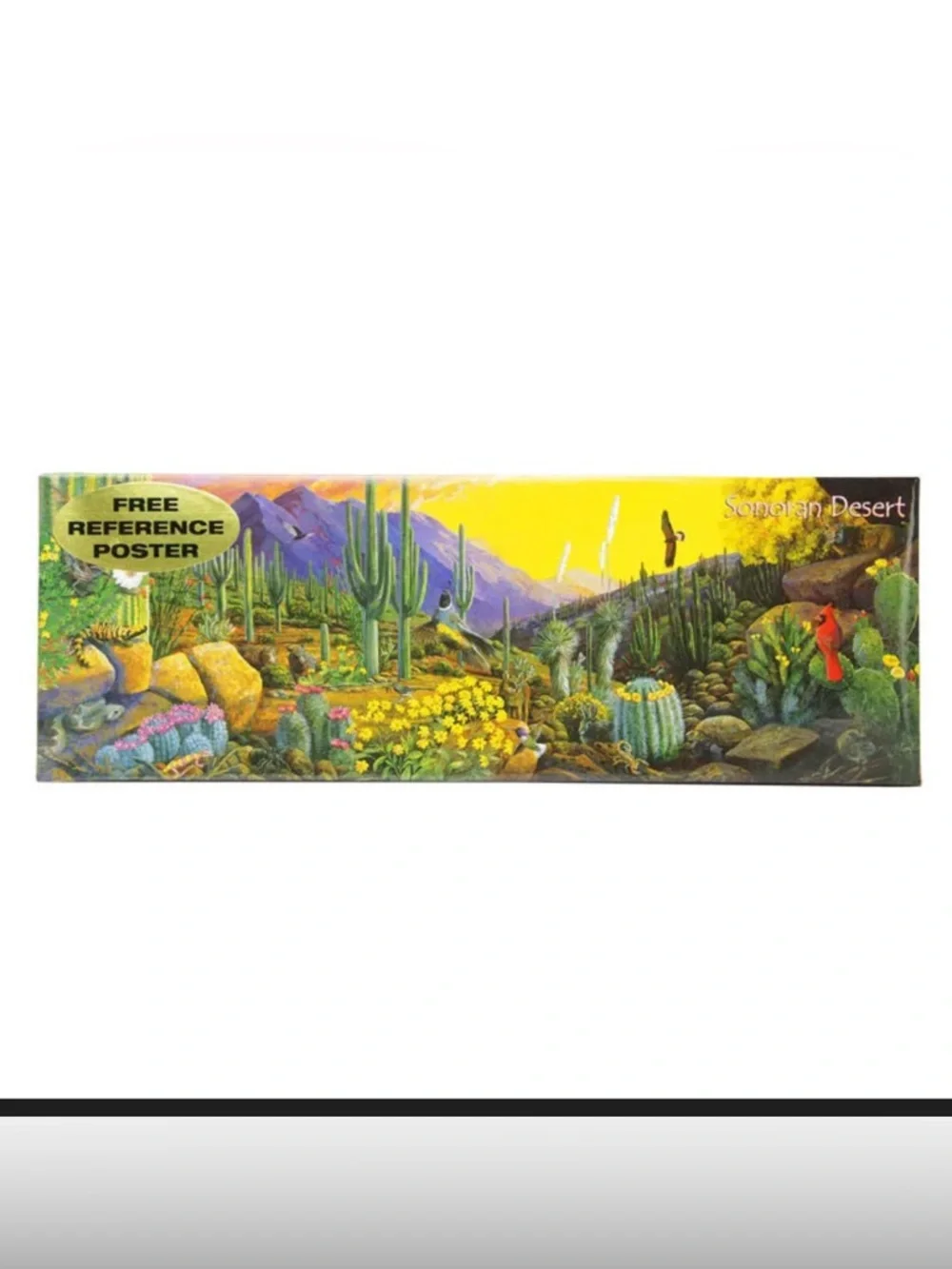 NEW Sonoran Desert Jigsaw Panoramic Puzzle 20x8” Made In Korea